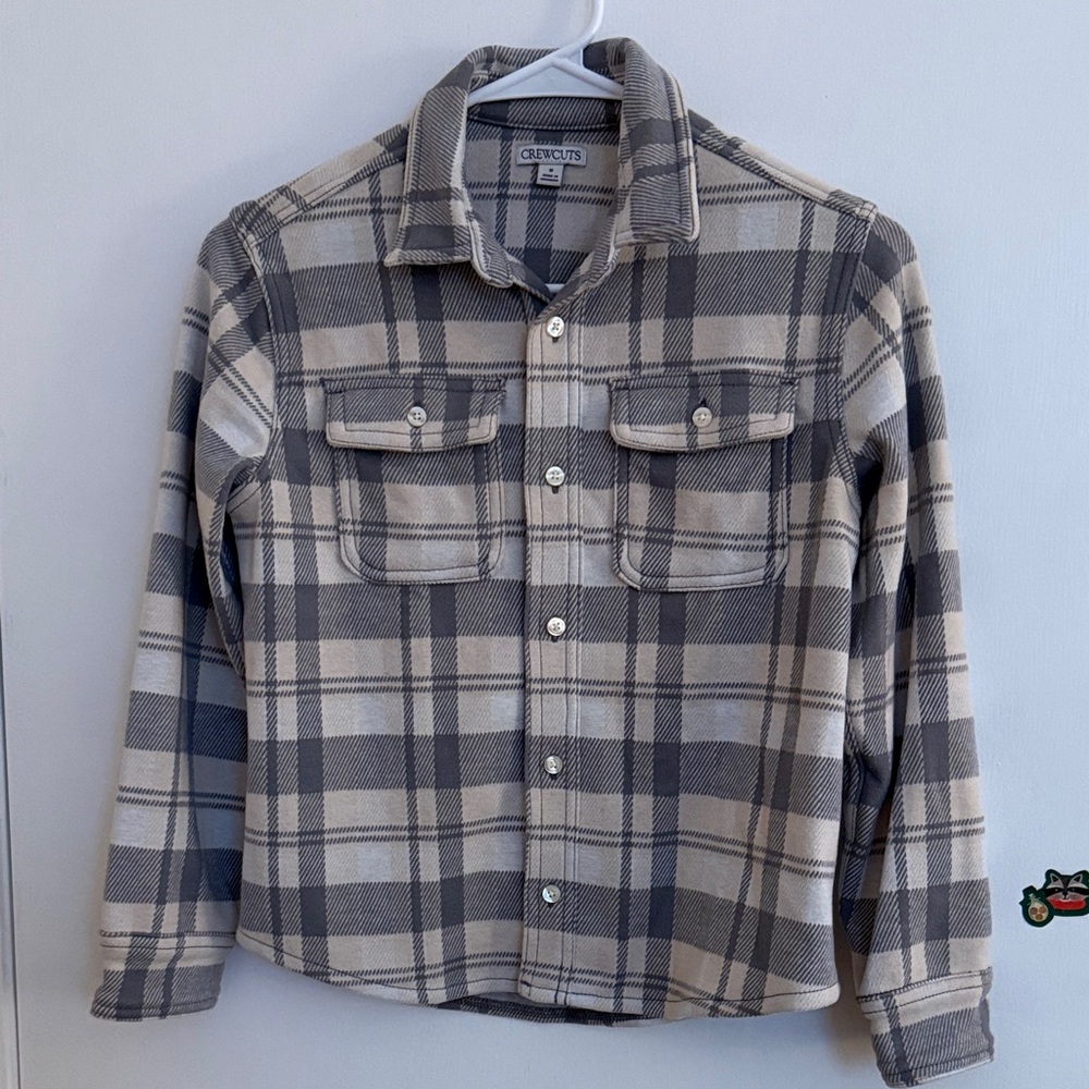 Kids' long-sleeve Seaboard soft-knit shirt in plaid